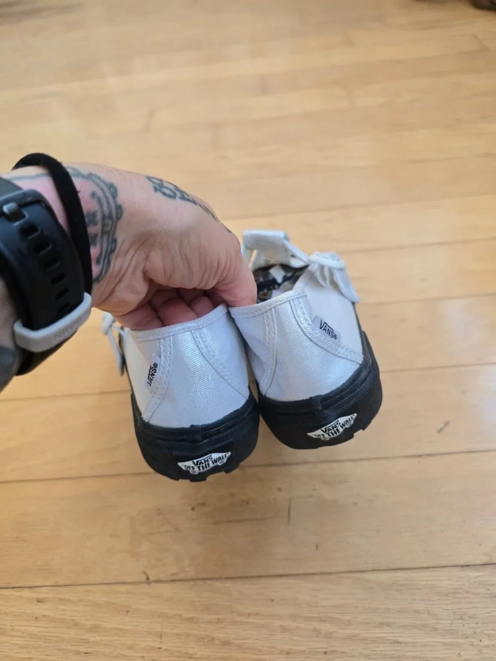 Vans | Style 93 Metallic White Canvas Mary Jane Platform Sneakerinas | WMS 8